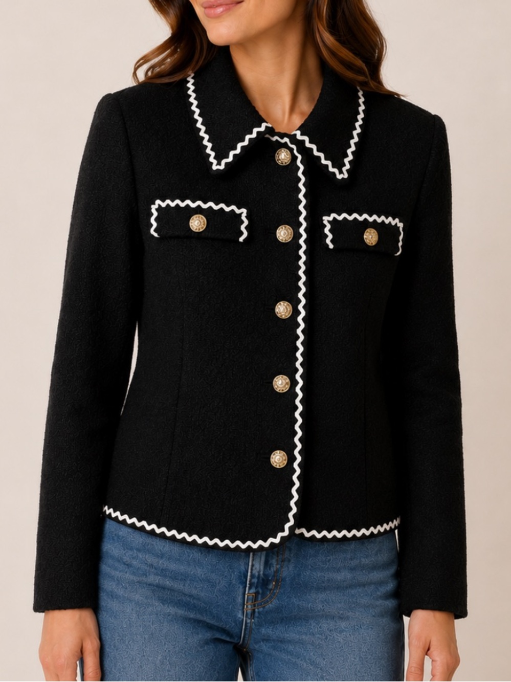 Herbert Grossman Black Blazer‎ Size 8
